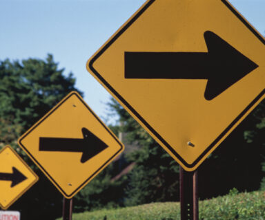 Road directional arrows