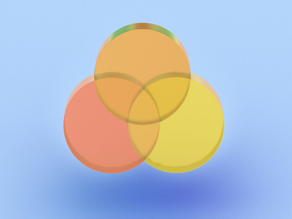 3D-rendered-venn-diagram-in-blue-and-yellow-colors.-Illustration-for-technologies-analysis-or-future-designs.-Visualization-for-data-charts-and-sustainability.