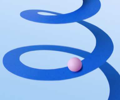 Abstract-ball-on-spiral
