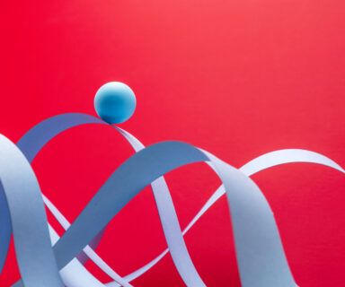 Ball riding paper roller coaster