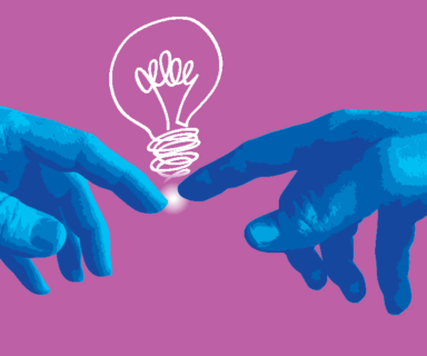 Concept-of-creation-and-communication-with-the-hands-of-Adam-and-God-who-finds-an-idea.