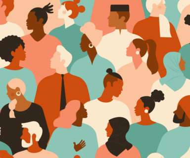 Crowd-of-young-and-elderly-men-and-women-in-trendy-hipster-clothes.-Diverse-group-of-stylish-people-standing-together.-Society-or-population-social-diversity.-Flat-cartoon-vector-