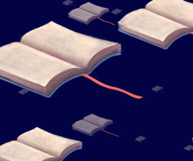 Education-dream-and-learning-concept-imagination-of-flying-books-in-sky-surreal-artwork-conceptual-painting-illustration