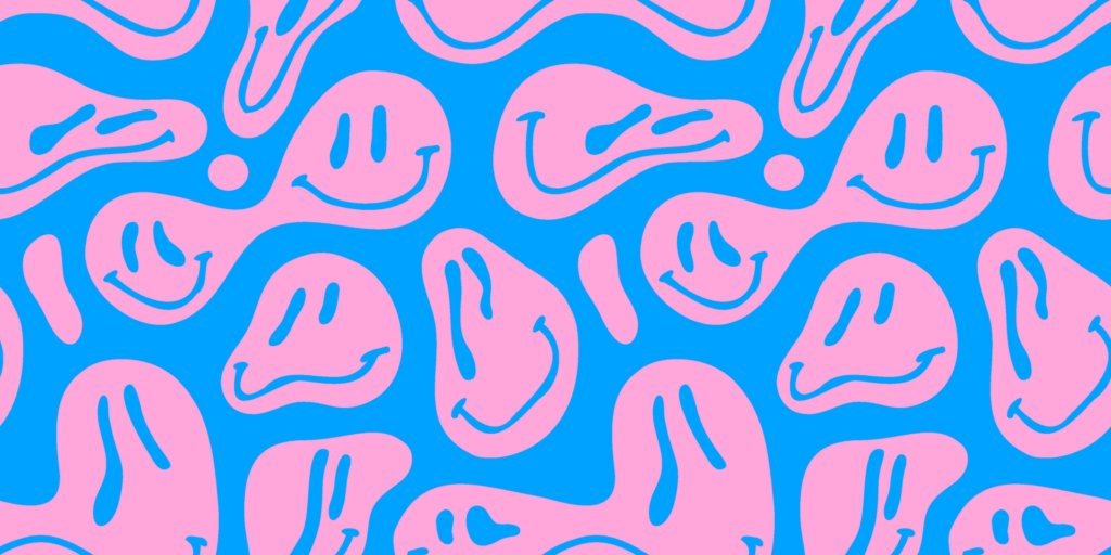 Funny-melting-smiling-happy-face-colorful-cartoon-seamless-pattern