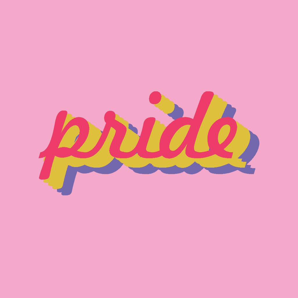 Lettering-LGBT-pride.-Pride-month.-Pride-emblem.-Gradient.-Imitation-of-3D-effect