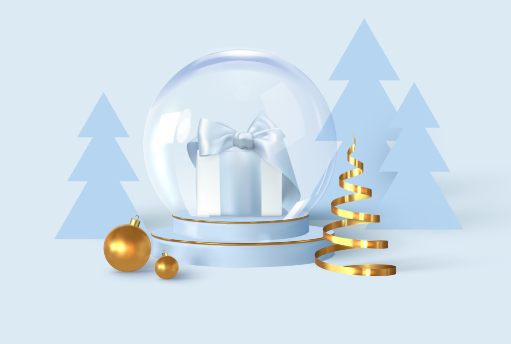 Snow-globe-with-a-gift