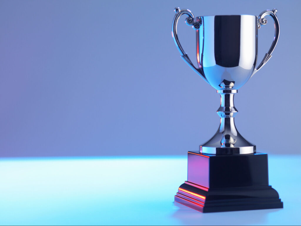 Trophy-at-award-ceremony