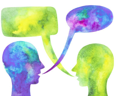 Watercolor-drawing-communication.-Dialogue.