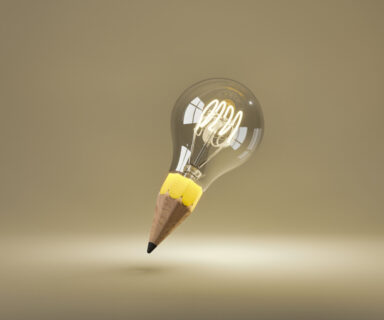 light-bulb-illuminated-with-pencil-tip
