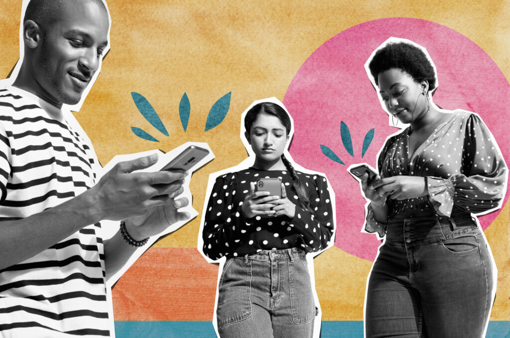 three-people-using-mobile-phones